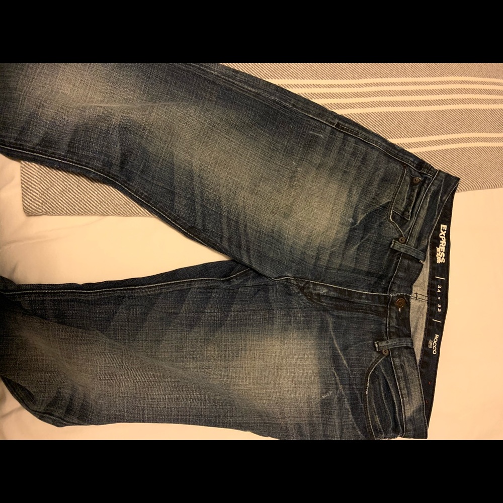 Express Jeans: Rocco - Slim Fit Boot Cut: 34Wx32L